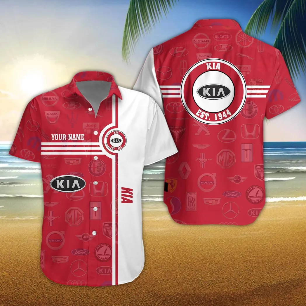 kia hawaiian shirt for men all logo gift for kia fan car174022525012