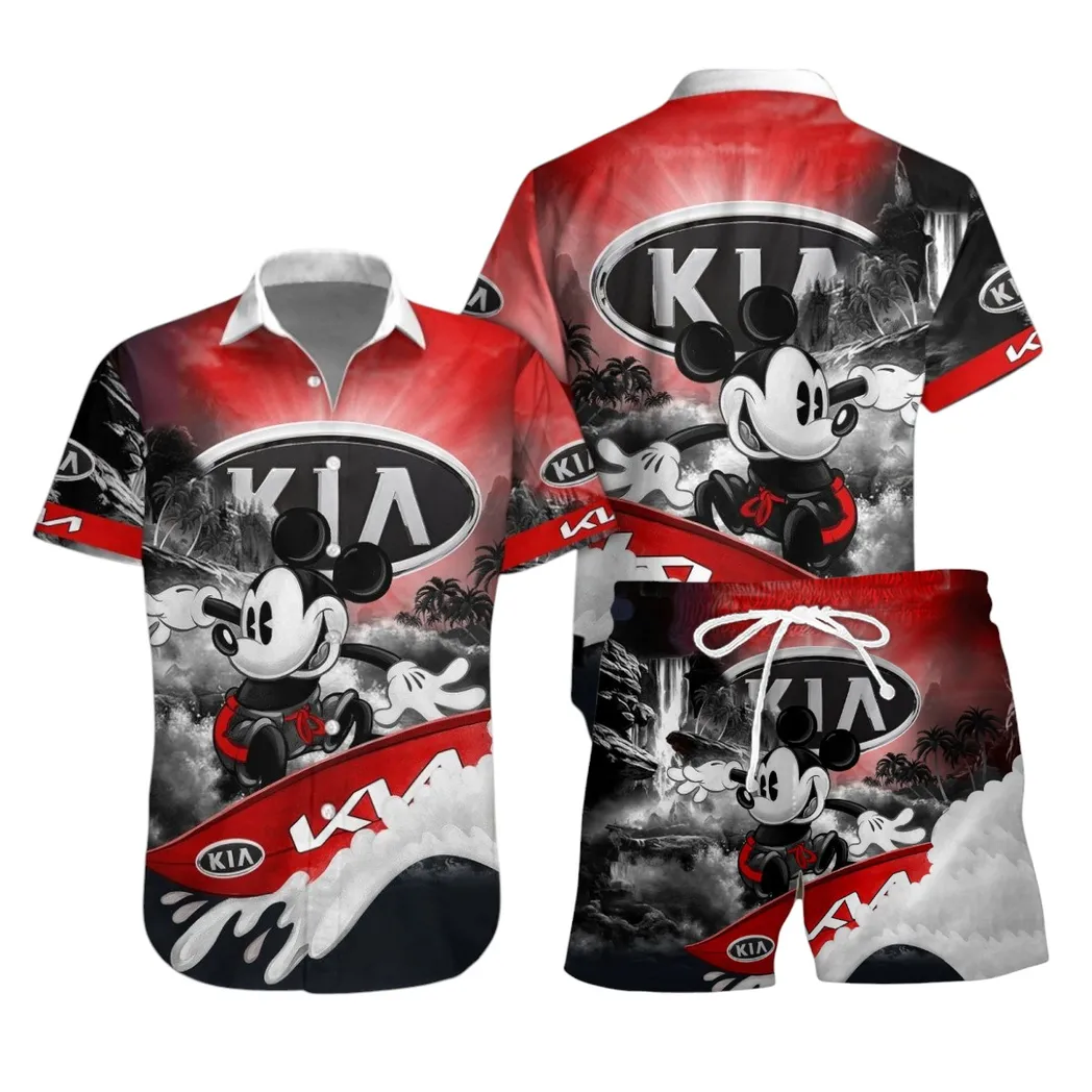 kia hawaiian shirt set gift for kia lovers gift for him husband boyfriend car53030625065 jn7bu