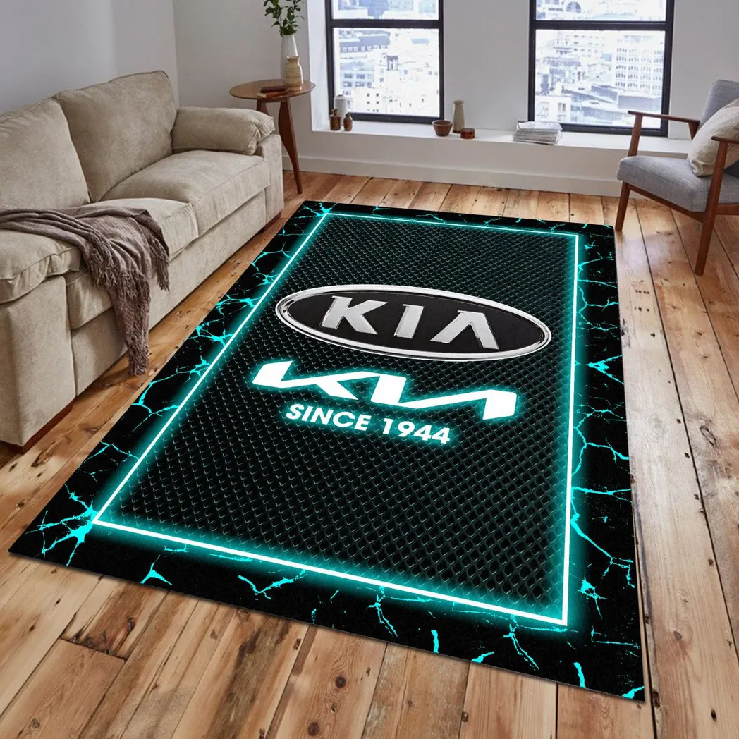 kia rug gift for kia lovers gift for him husband boyfriend car5202192540 cyan