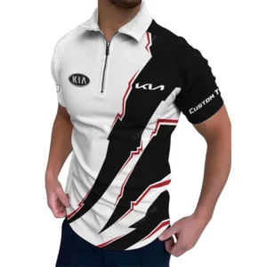 kia zipper polo shirt gift for kia lovers gift for gift for him husband boyfriend car128021025036 kvvyx