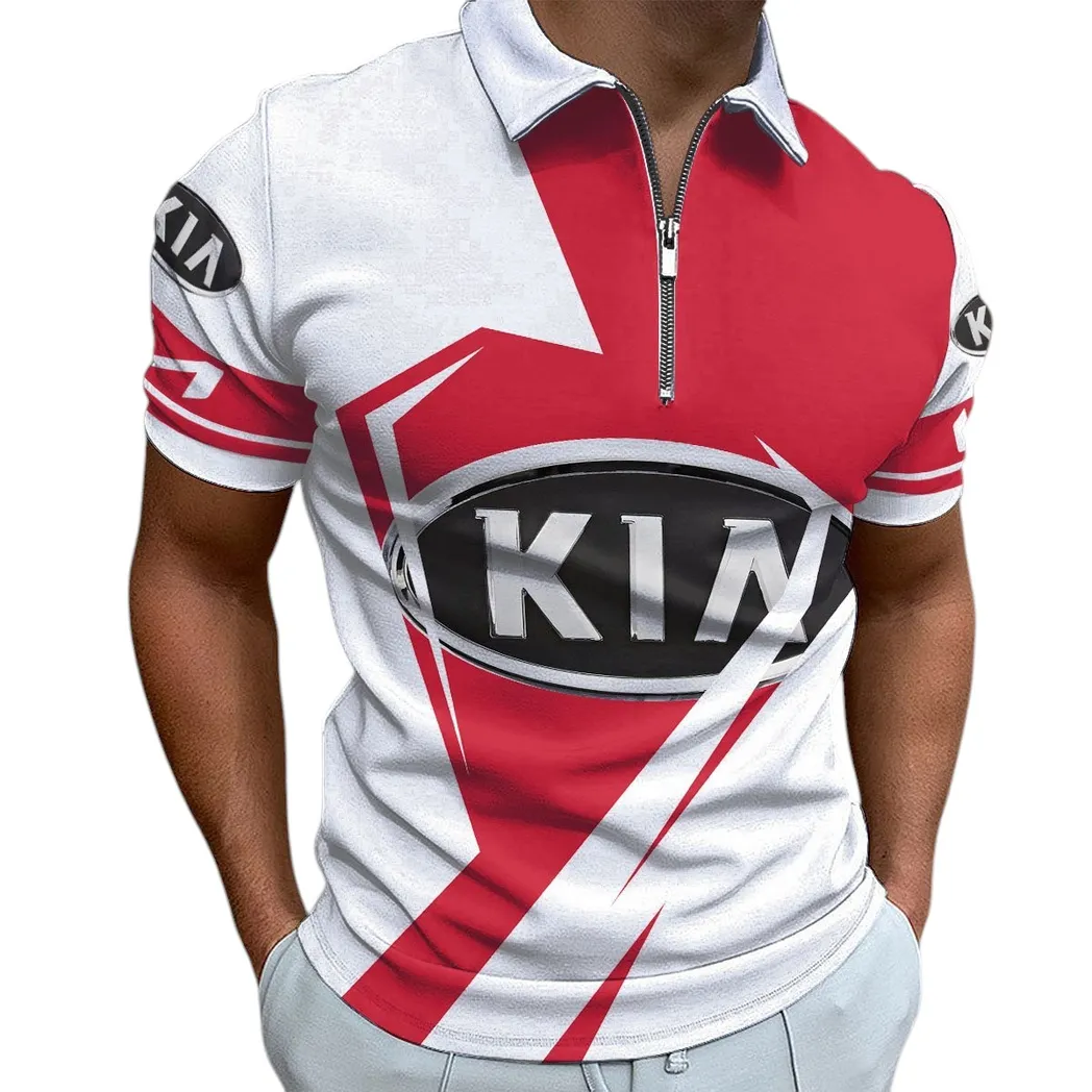 kia zipper polo shirt gift for kia lovers gift for him husband boyfriend car3202122557 p3zcp