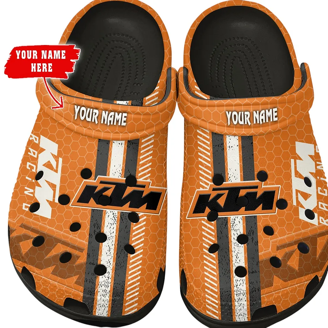 ktm racing crocs shoes gift for ktm racing lovers birthday gift for husband boyfriend car82022025613 black