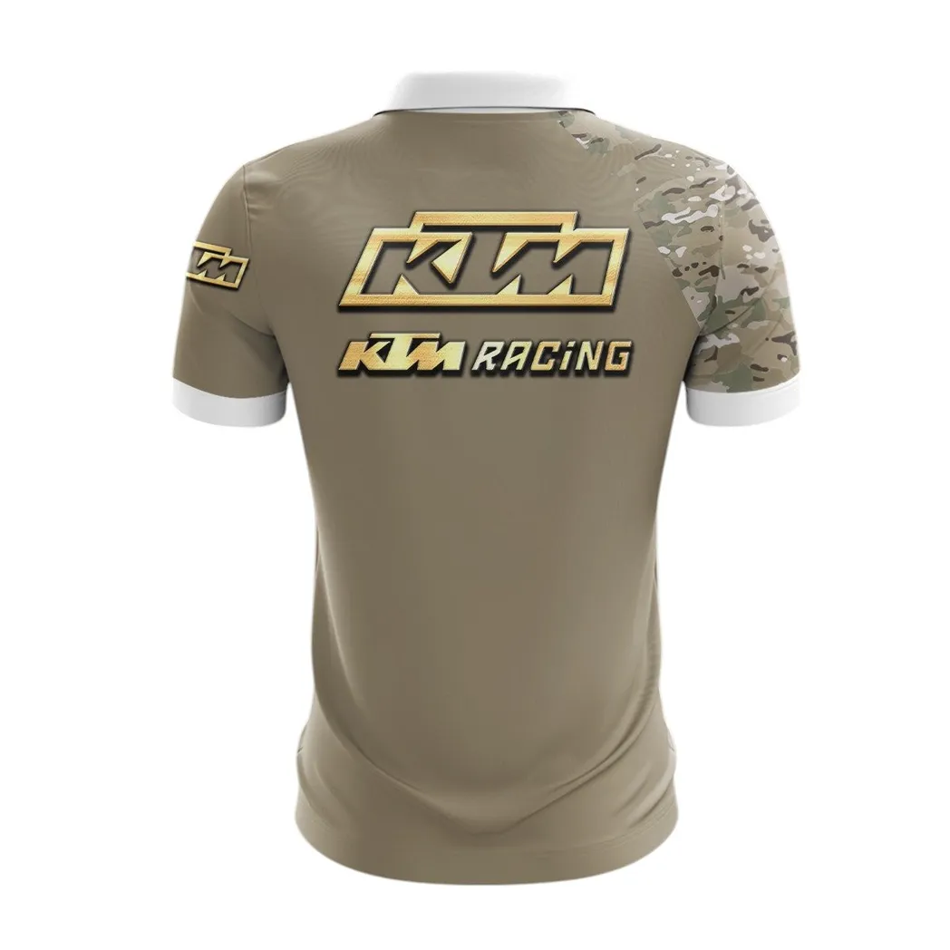 ktm racing zipper polo shirt gift for ktm racing lovers gift for him husband boyfriend car340213045 1 buqbr