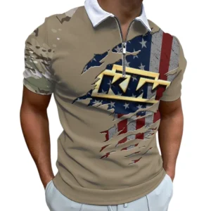 ktm racing zipper polo shirt gift for ktm racing lovers gift for him husband boyfriend car340213045 1 cyicm