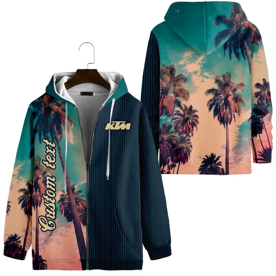 ktm vintage zip hoodie palm custom all over print car hoodie car431041625333 ks9jj