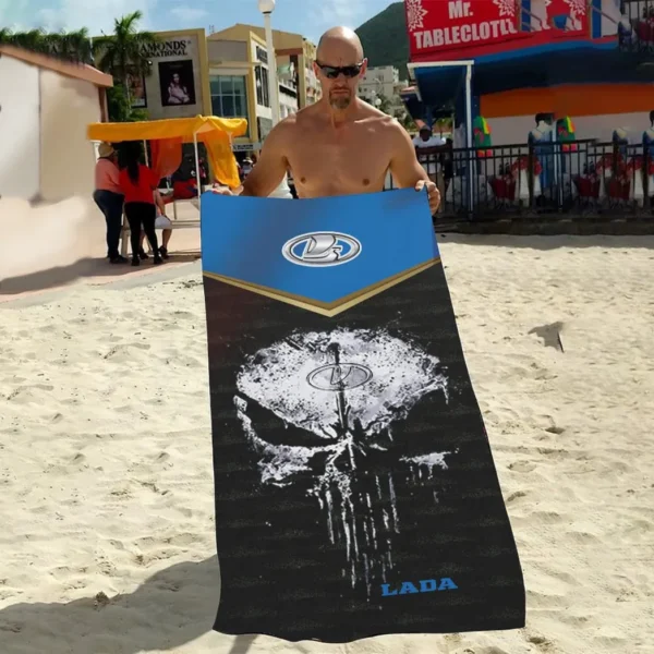 lada beach towel gift for lada lovers gift for him husband boyfriend car17302252534 m9nvu