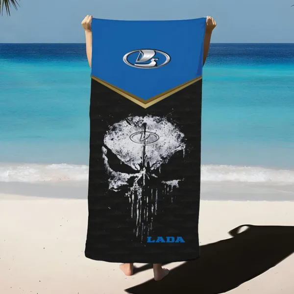 lada beach towel gift for lada lovers gift for him husband boyfriend car17302252534 mi4br