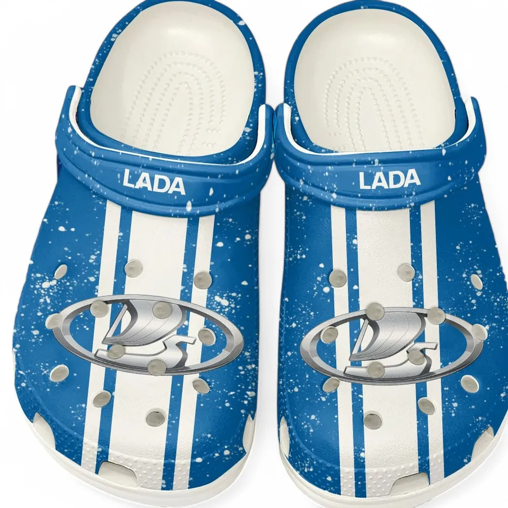 Lada Crocs, Gift For Lada Lovers, Gift For Him, Husband, Boyfriend CAR62022025048 - White