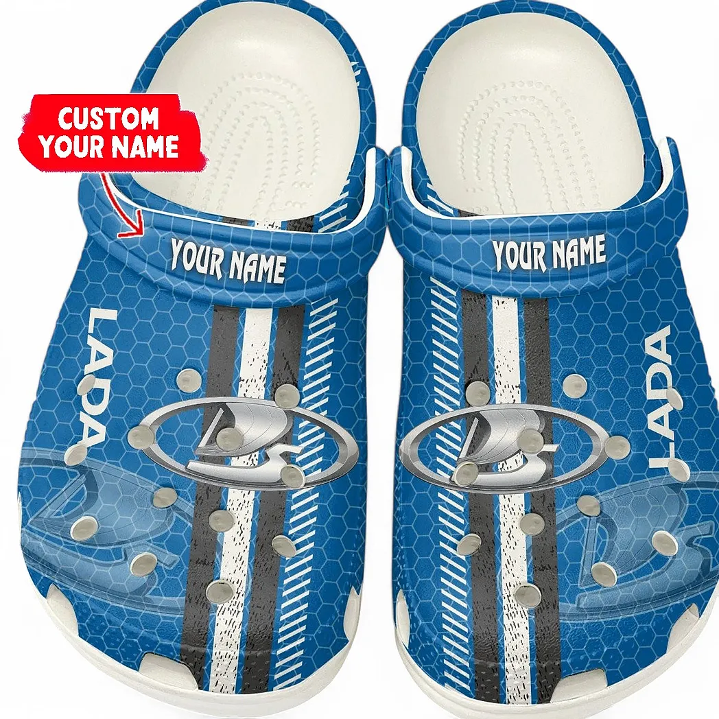 lada crocs shoes gift for lada lovers birthday gift for husband boyfriend car82022025614 white czjb3