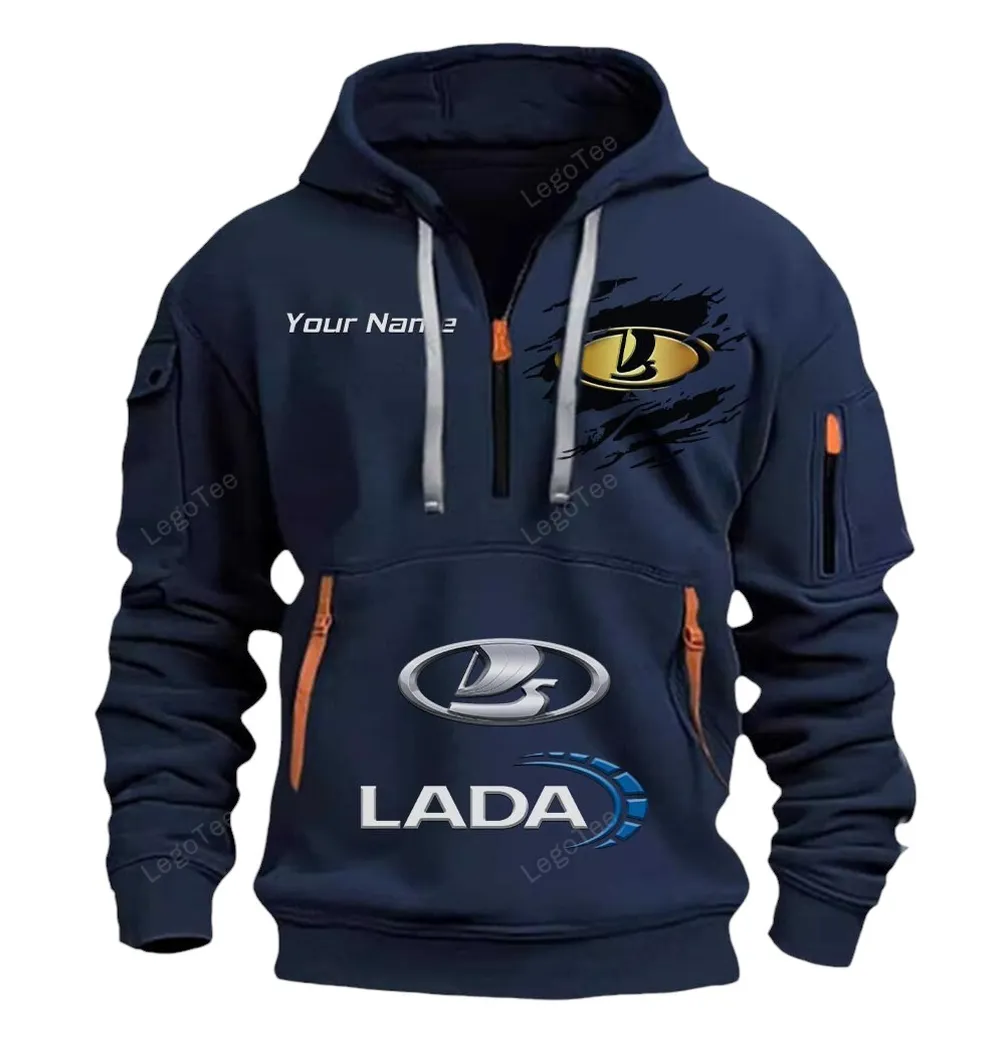 lada half zip hoodie car113021425825 best gift for him husband boyfriend navy rf1lt