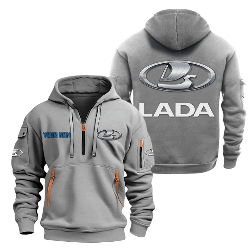 lada half zip hoodie for men gift for lada lovers car20022125758 gray ygbai