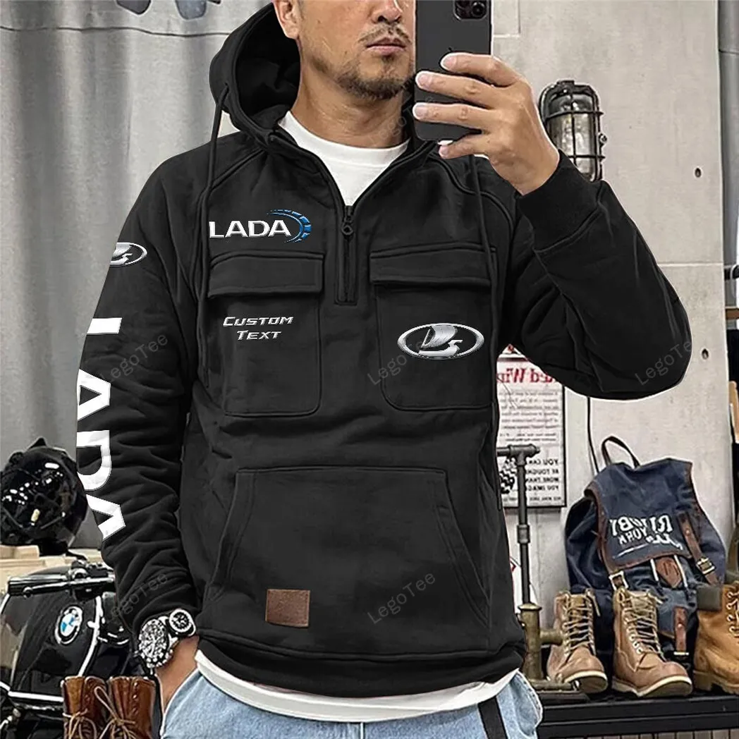 lada tactical quarter zip hoodie car106021525078 gifts for men him husband boyfriend black bjyyu