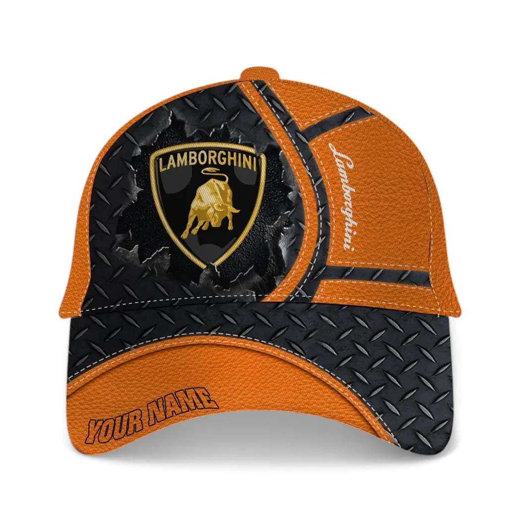 Lamborghini Classic Cap, Gift For Lamborghini Lovers, Gift For Him, Husband, Boyfriend - Orange CAR49021825040-5