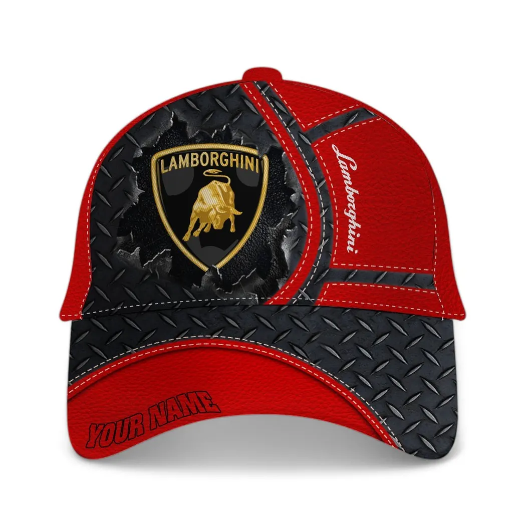 Lamborghini Classic Cap, Gift For Lamborghini Lovers, Gift For Him, Husband, Boyfriend - Red CAR49021825040-6