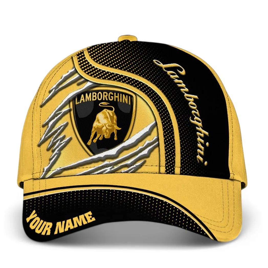 Lamborghini Classic Cap, Gift For Lamborghini Lovers, Gift For Him, Husband, Boyfriend CAR50021825052 - Black