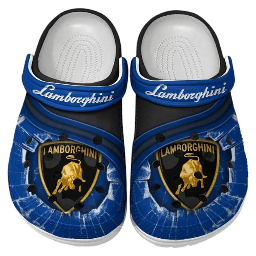 Lamborghini Crocs Clogs Men Women, Gift For Lamborghini Fan CAR188032025150 - Blue