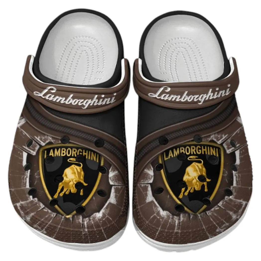 lamborghini crocs clogs men women gift for lamborghini fan car188032025150 brown