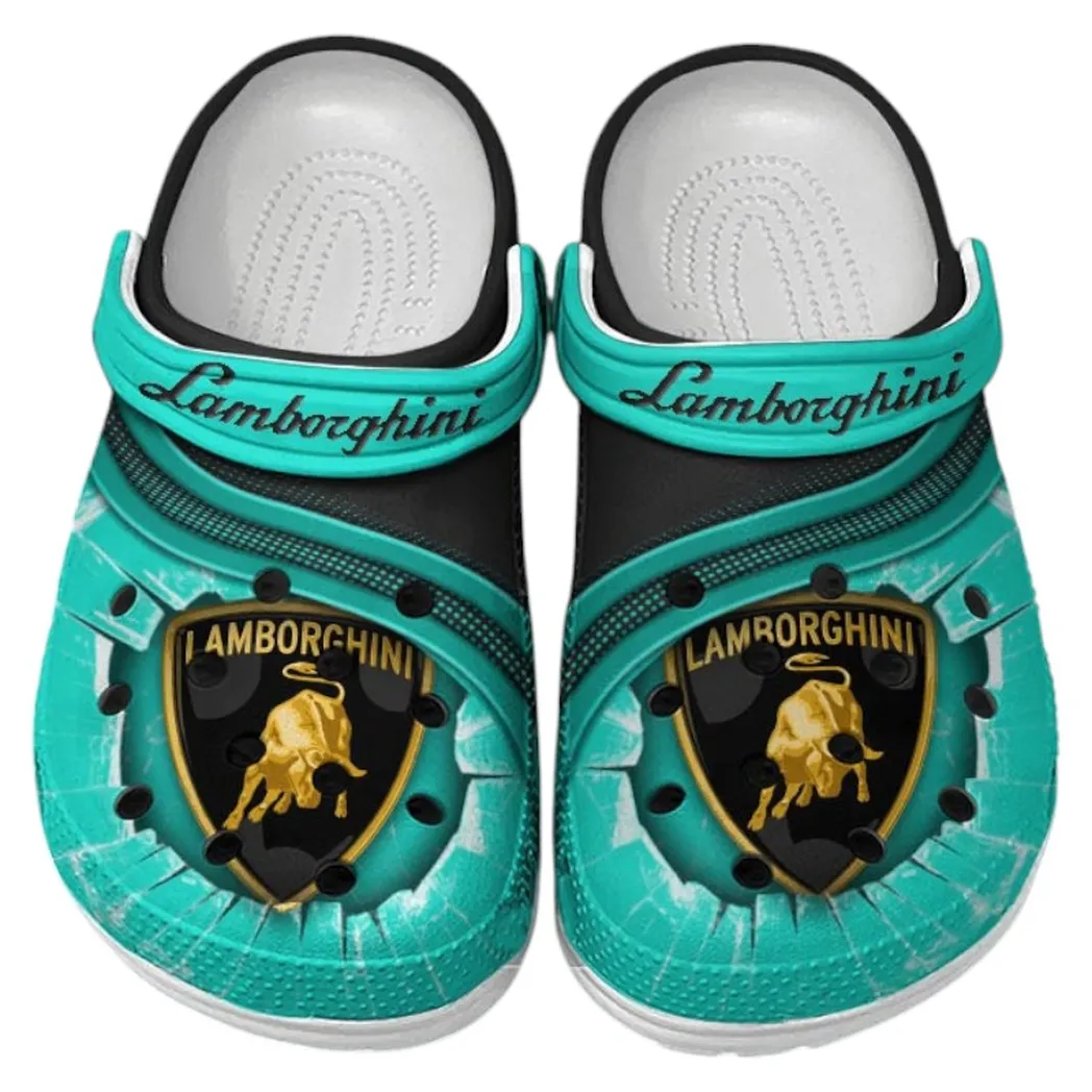 Lamborghini Crocs Clogs Men Women, Gift For Lamborghini Fan CAR188032025150 - Cyan