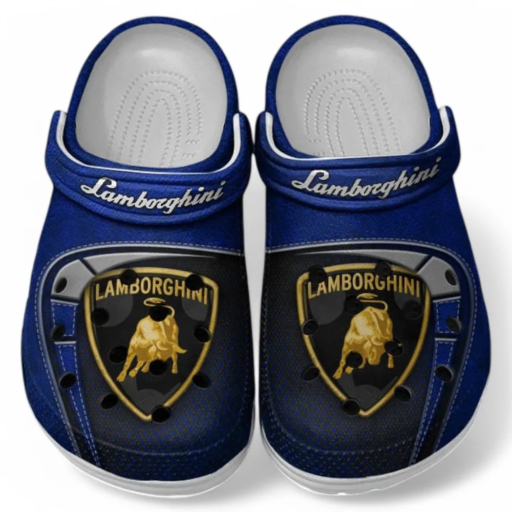 Lamborghini Crocs Sandals For Men Women, Gift For Lamborghini Fan CAR177031425581 - Blue