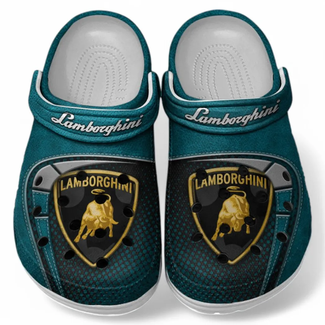 Lamborghini Crocs Sandals For Men Women, Gift For Lamborghini Fan CAR177031425581 - Cyan