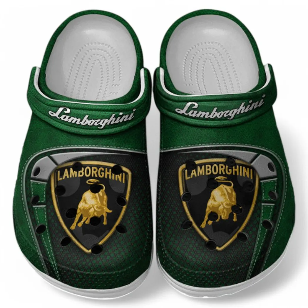Lamborghini Crocs Sandals For Men Women, Gift For Lamborghini Fan CAR177031425581 - Green