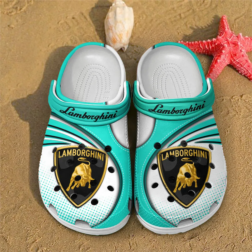 lamborghini crocs sandals for men women gift for lamborghini fan car181031525698 cyan paffz