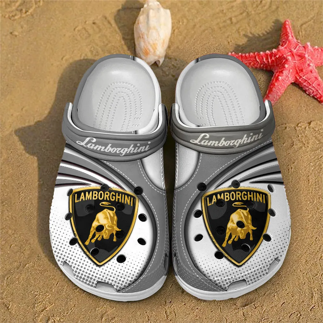 lamborghini crocs sandals for men women gift for lamborghini fan car181031525698 gray
