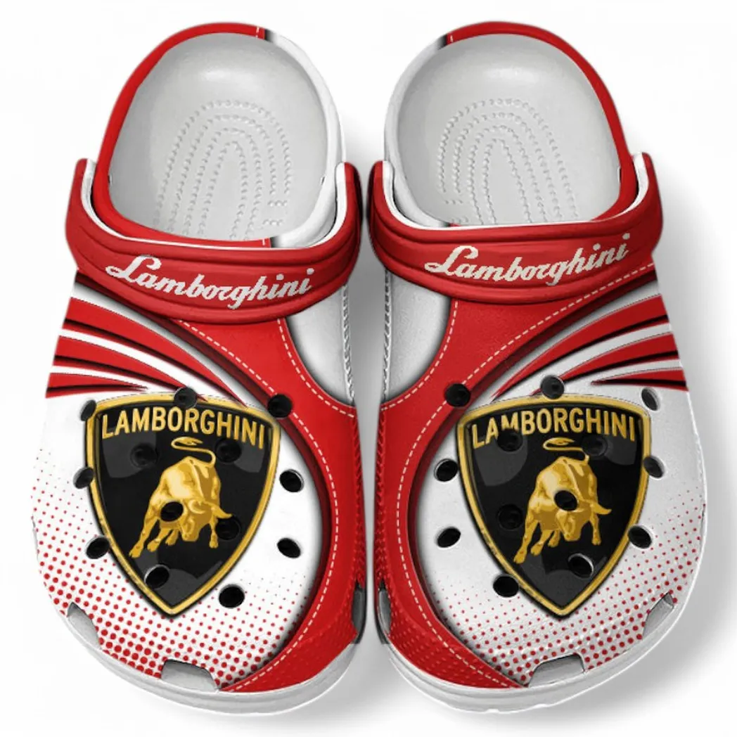 lamborghini crocs sandals for men women gift for lamborghini fan car181031525698 red
