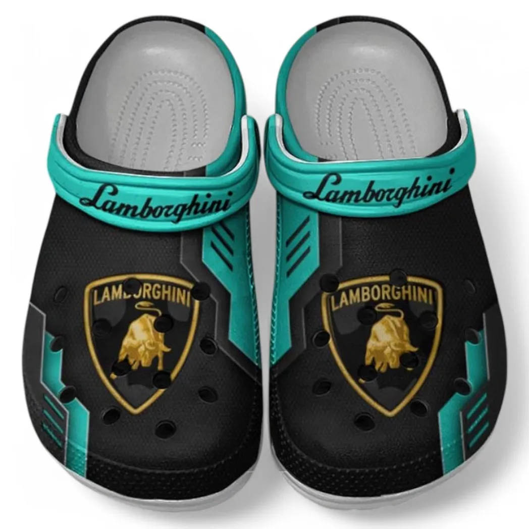 Lamborghini Crocs Shoes, Clogs Men Women, Gift For Lamborghini Fan CAR185031525241 - Cyan