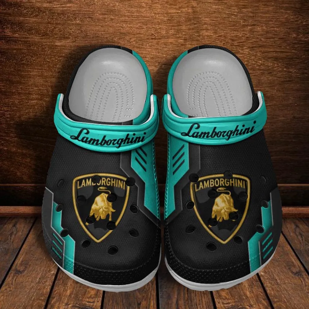 lamborghini crocs shoes clogs men women gift for lamborghini fan car185031525241 cyan