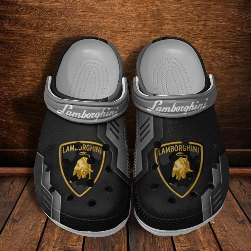 lamborghini crocs shoes clogs men women gift for lamborghini fan car185031525241 gray ky9zv