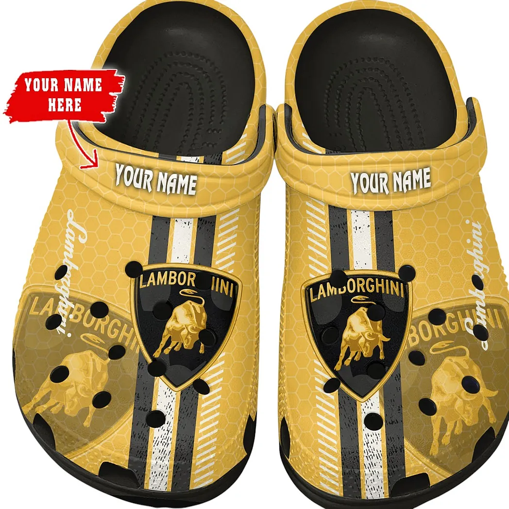 lamborghini crocs shoes gift for lamborghini lovers birthday gift for husband boyfriend car82022025615 black