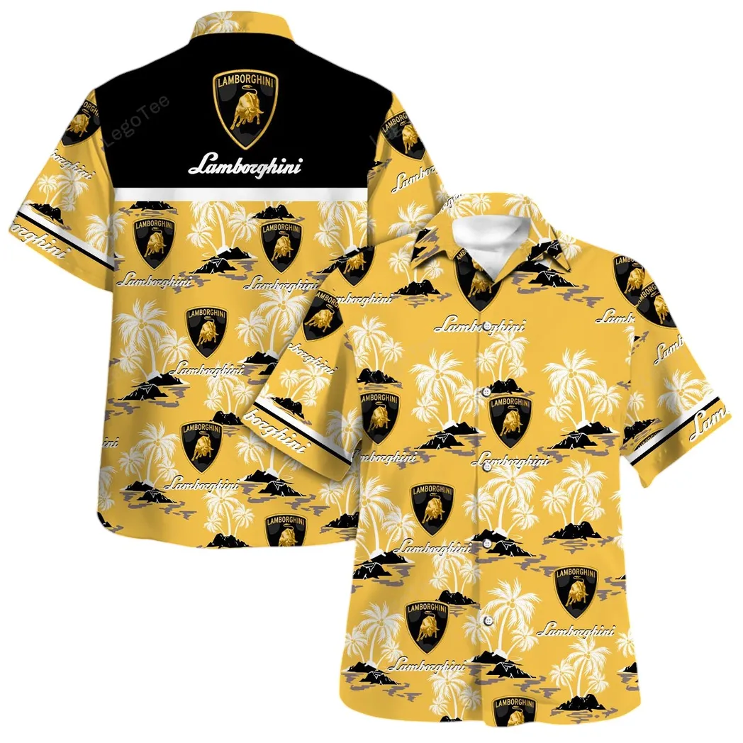 lamborghini hawaiian shirt set for men gift for lamborghini lovers gift for him husband boyfriend car144021125463 1 0zzff