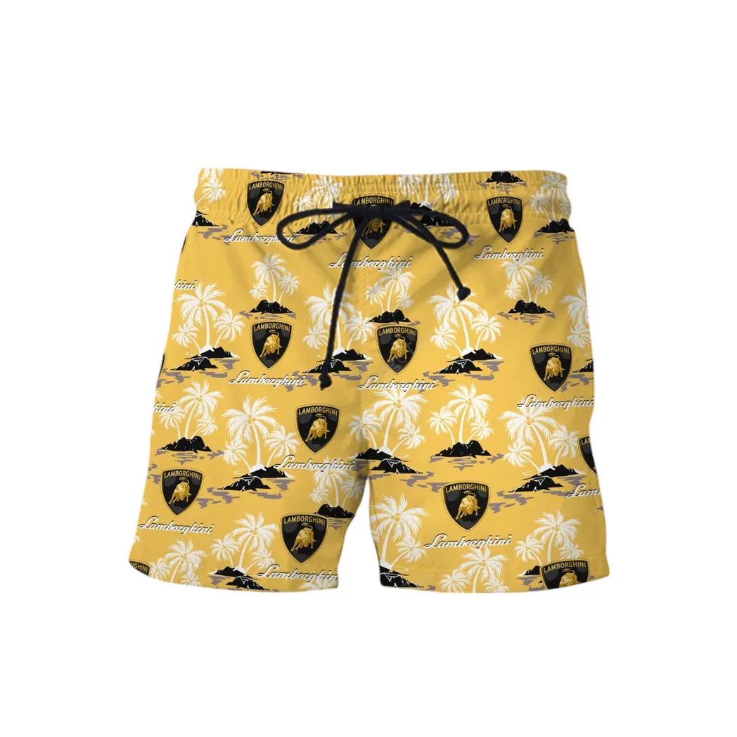 lamborghini hawaiian shirt set for men gift for lamborghini lovers gift for him husband boyfriend car144021125463 1 g5nyj