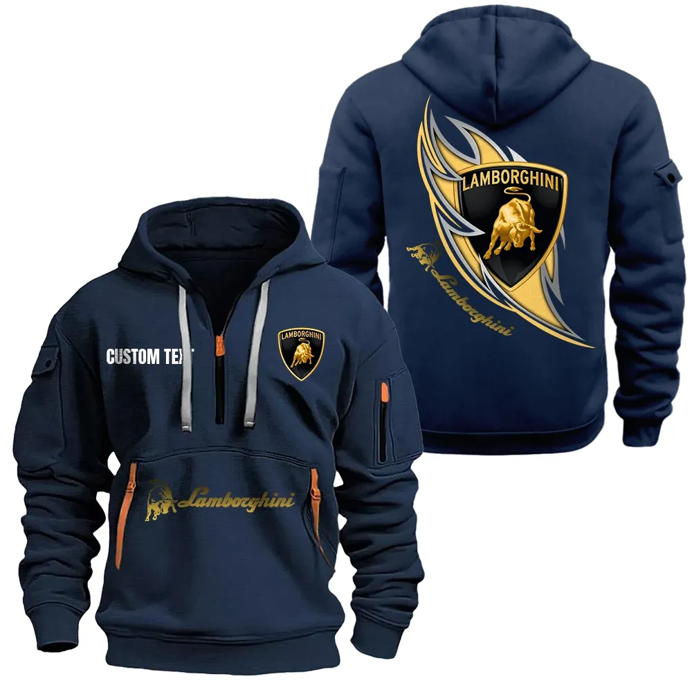 lamborghini hoodie half zipper car1701112117 car all over print hoodie half zipper navy 9o08v