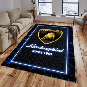 Lamborghini Rug, All Over Print Carpet For Lamborghini Lovers CAR5202192542 - Blue