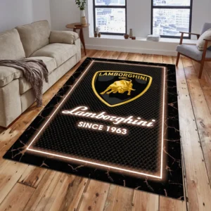 Lamborghini Rug, All Over Print Carpet For Lamborghini Lovers CAR5202192542 - Brown