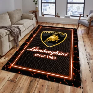 Lamborghini Rug, All Over Print Carpet For Lamborghini Lovers CAR5202192542 - Orange