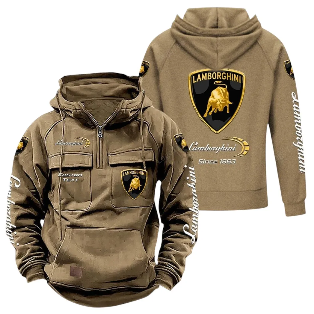 lamborghini tactical quarter zip hoodie gift for lamborghini lovers gift for him husband boyfriend khaki car96021425689 4 rnsyt