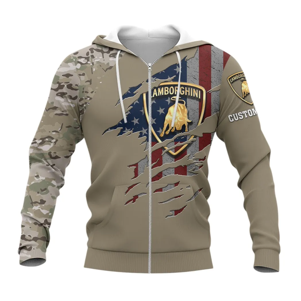Lamborghini Zipper Hoodie, Gift For Lamborghini Lovers, Gift For Him, Husband, Boyfriend CAR46021725058-3