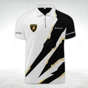 lamborghini zipper polo shirt gift for lamborghini lovers gift for gift for him husband boyfriend car128021025013 i5gkp