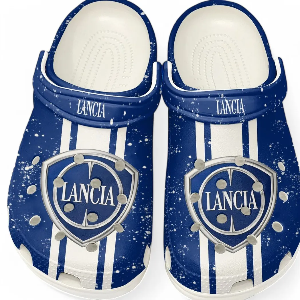 Lancia Crocs, Gift For Lancia Lovers, Gift For Him, Husband, Boyfriend CAR62022025035 - White