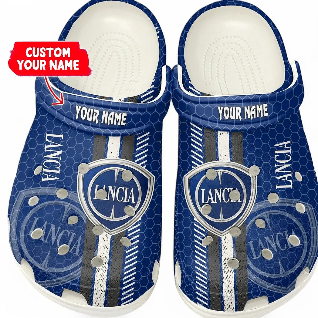 Lancia Crocs Shoes Gift For Lancia Lovers, Birthday Gift For Husband, Boyfriend CAR82022025616 - White