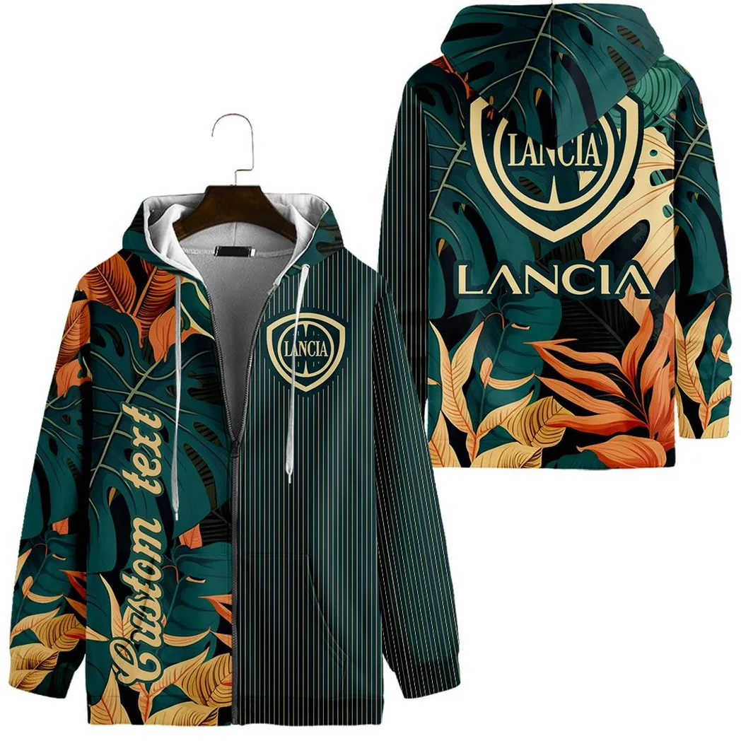 Lancia Vintage Zip Hoodie Custom All Over Print CAR434041725286