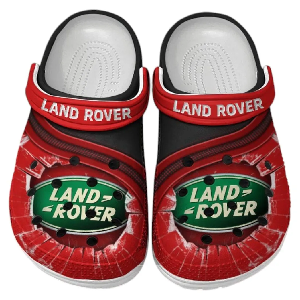 Land Rover Crocs Clogs Men Women, Gift For Land Rover Fan CAR188032025148 - Red