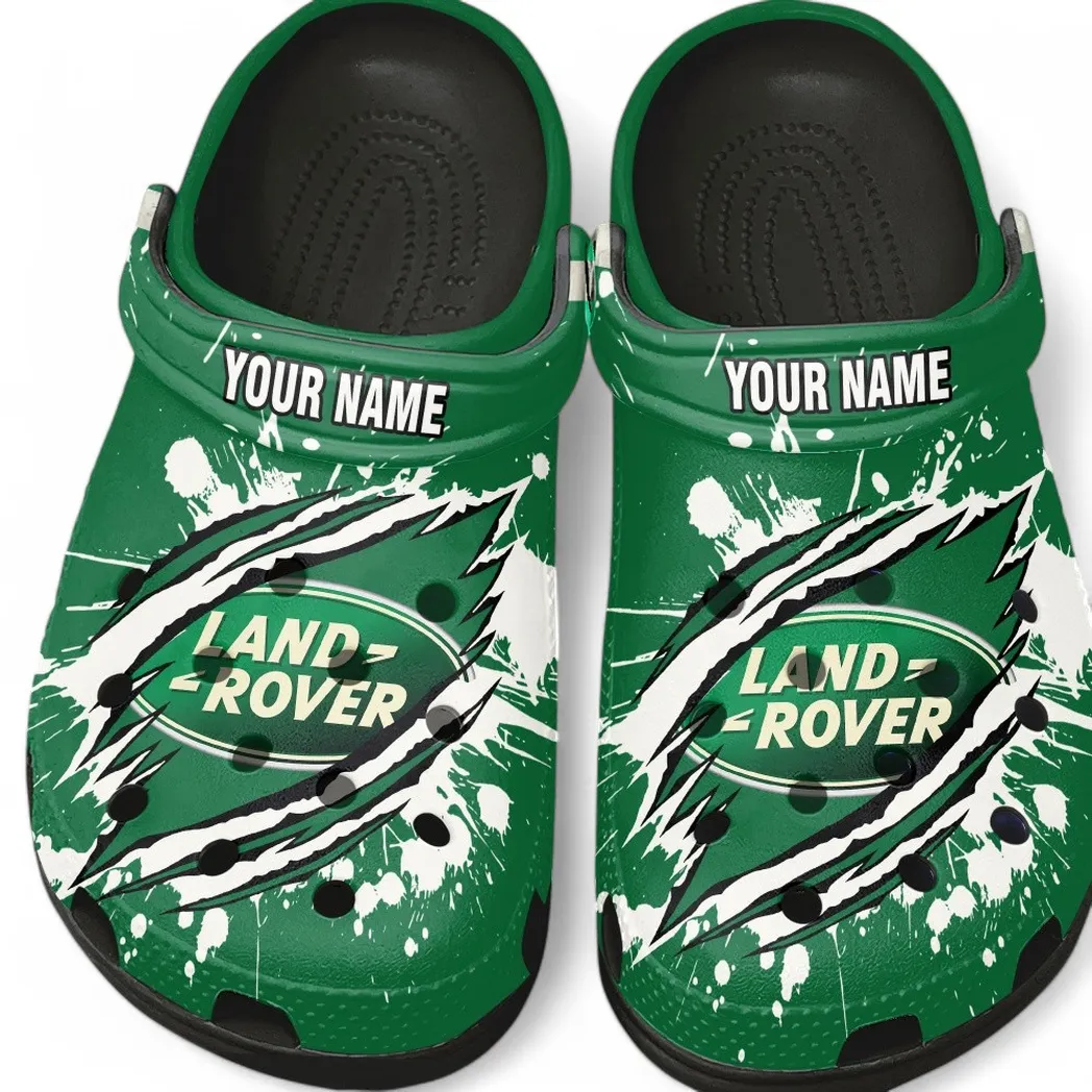 Land Rover Crocs, Gift For Land Rover Lovers, Gift For Him, Husband, Boyfriend CAR5602192546 - Black