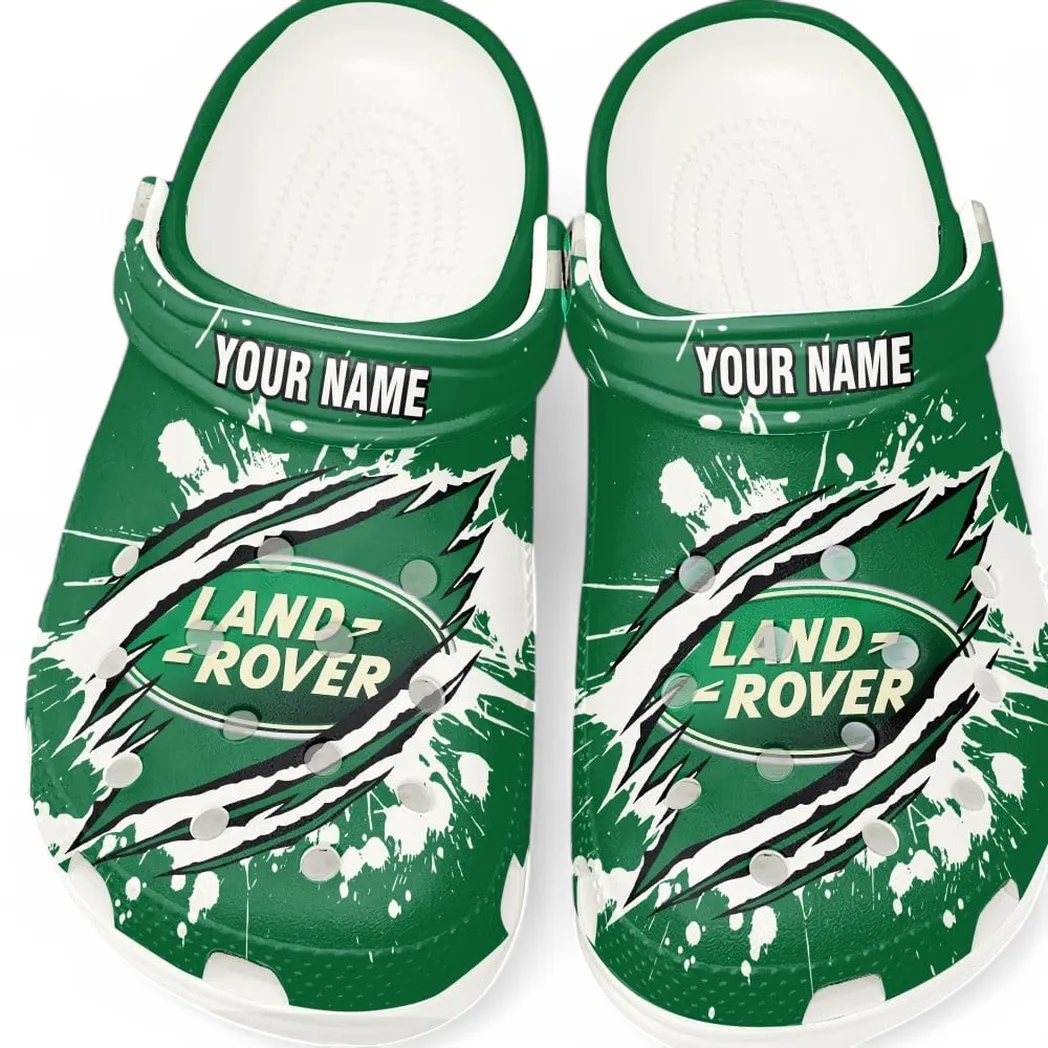 land rover crocs gift for land rover lovers gift for him husband boyfriend car5602192546 white i07zh