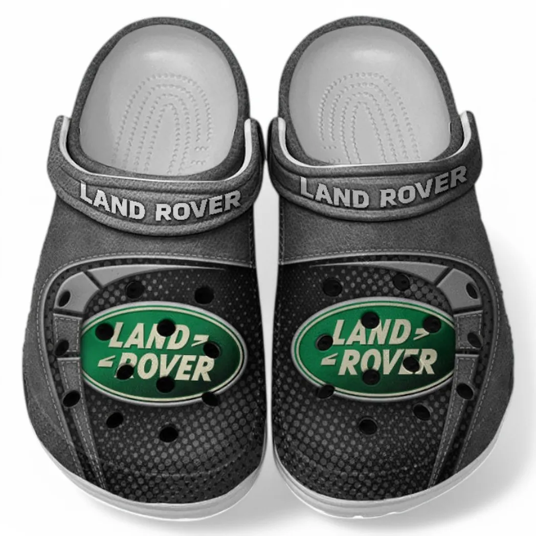 Land-Rover Crocs Sandals For Men Women, Gift For Land-Rover Fan CAR177031425594 - Gray