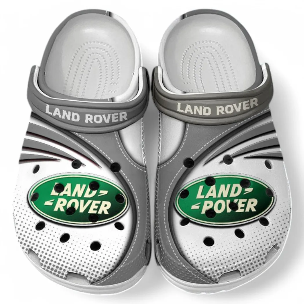 Land Rover Crocs Sandals For Men Women, Gift For Land Rover Fan CAR181031525709 - Gray