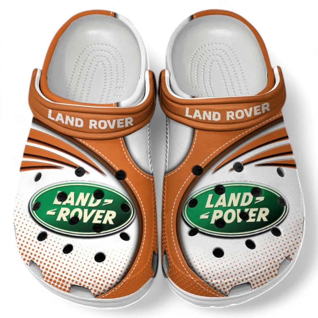 Land Rover Crocs Sandals For Men Women, Gift For Land Rover Fan CAR181031525709 - Orange